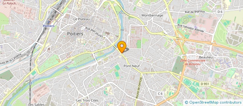 localisation de l'entreprise POITIERS BICLOU à POITIERS