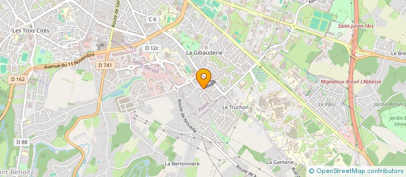 localisation de l'entreprise POITIERS INDIVISION  POITIERS