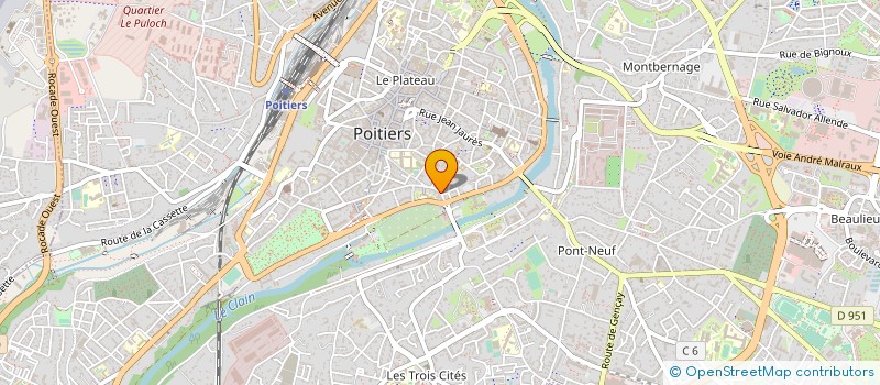 localisation de l'entreprise POITIERS JEUNES HANDBALL CLUB  POITIERS