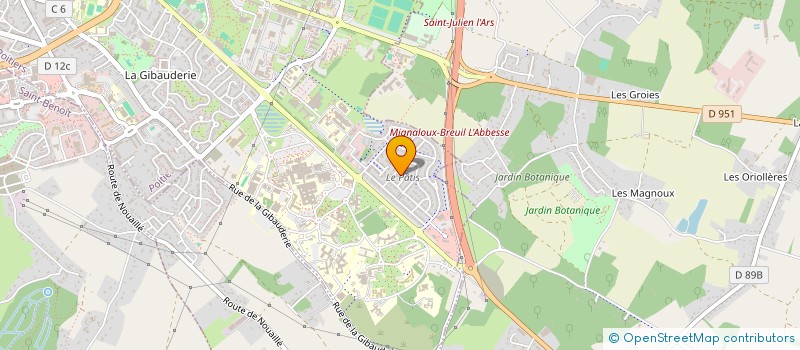 localisation de l'entreprise POITIERS MEDITATION  POITIERS