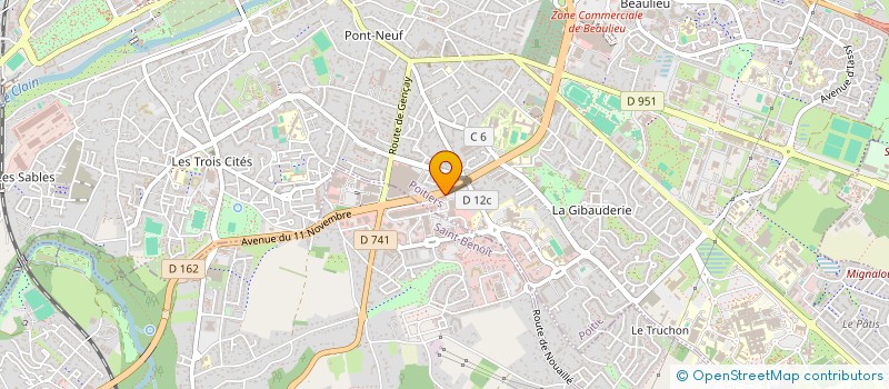 localisation de l'entreprise POITIERS OENO-GASTRONOMIE ITALIENNE à POITIERS