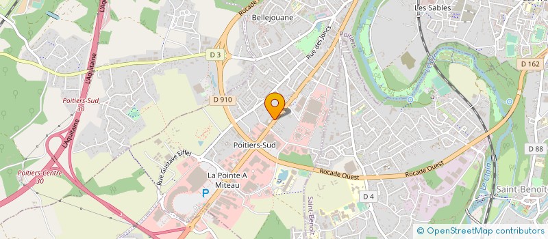 localisation de l'entreprise POITIERS PORTES & FENETRES à POITIERS