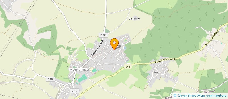 localisation de l'entreprise POITIERS TRAP  MONTAMISE