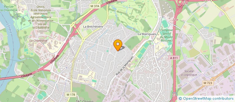 localisation de l'entreprise POITILLON  CARQUEFOU