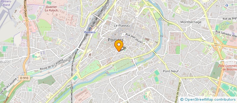 localisation de l'entreprise POITIMMO à POITIERS