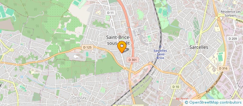localisation de l'entreprise POITOU à SAINT-BRICE-SOUS-FORET