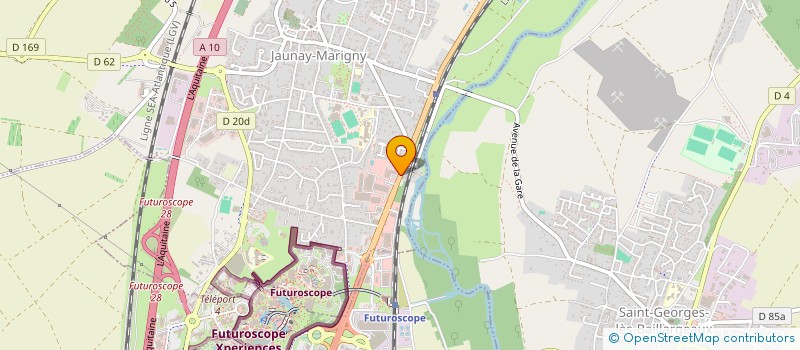 localisation de l'entreprise POITOU BRETAGNE  JAUNAY-MARIGNY