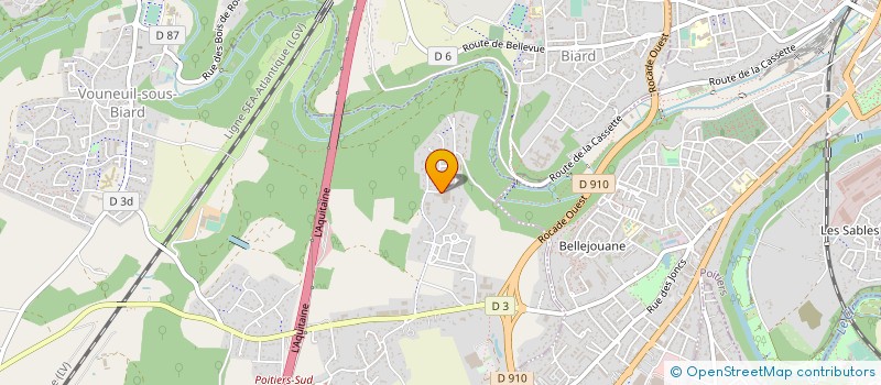 localisation de l'entreprise POITOU CHARENTES ASSISTANCE à VOUNEUIL-SOUS-BIARD