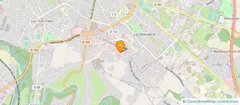 localisation de l'entreprise POITOU CHARENTES EXPANSION  SAINT-BENOIT