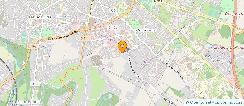 localisation de l'entreprise POITOU-CHARENTES INNOVATION à SAINT-BENOIT