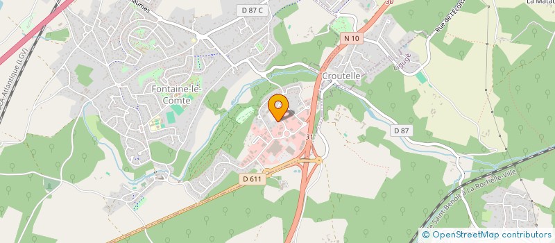 localisation de l'entreprise POITOU-CHARENTES NATURE à FONTAINE-LE-COMTE