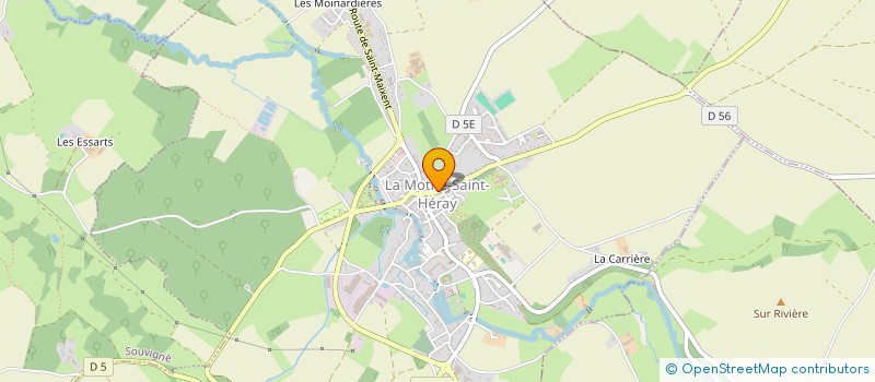 localisation de l'entreprise POITOU-CHEVRE SA à BOUGON