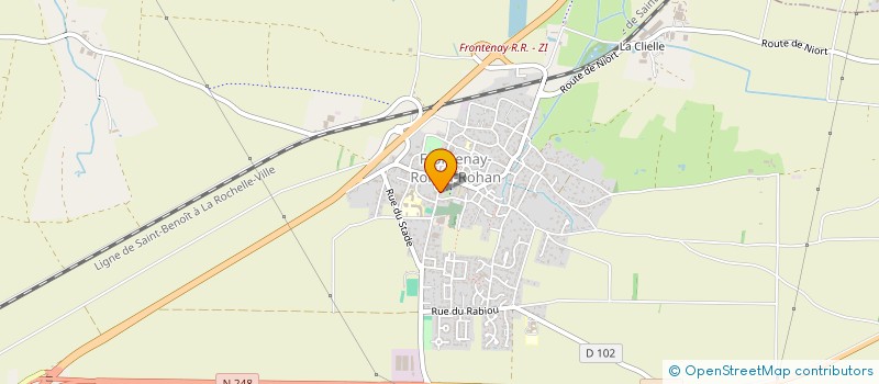 localisation de l'entreprise POITOU EXCURSION  FRONTENAY-ROHAN-ROHAN