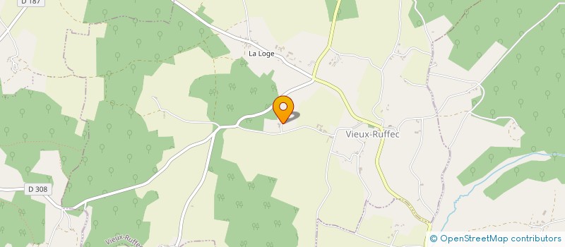 localisation de l'entreprise POITOU IMMO à VIEUX-RUFFEC