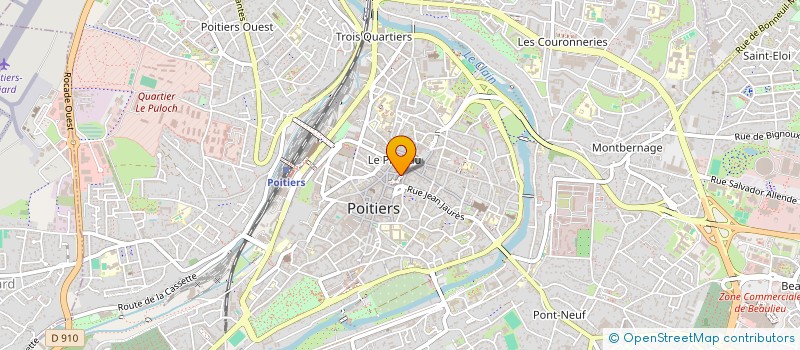 localisation de l'entreprise POITOU-TAN  POITIERS