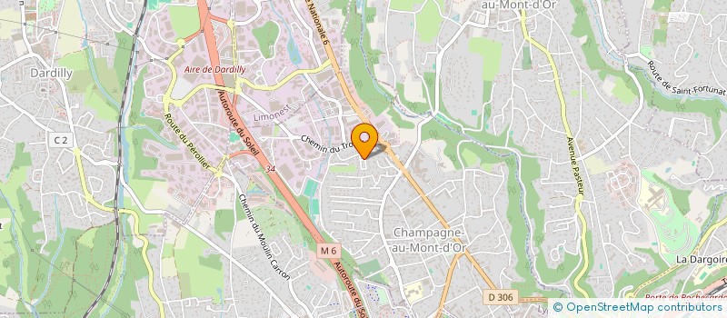 localisation de l'entreprise POITRASSON PATRIMOINES  CHAMPAGNE-AU-MONT-D'OR