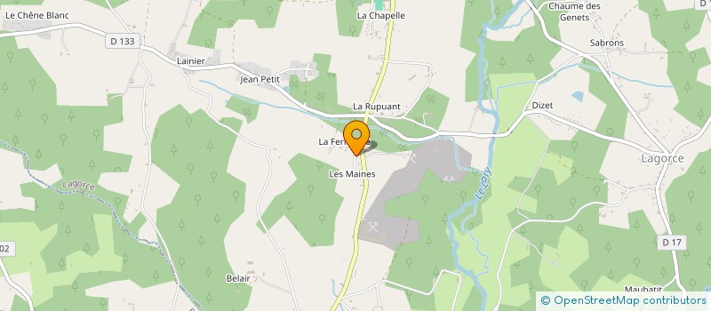 localisation de l'entreprise POIVERT D&D  LAGORCE