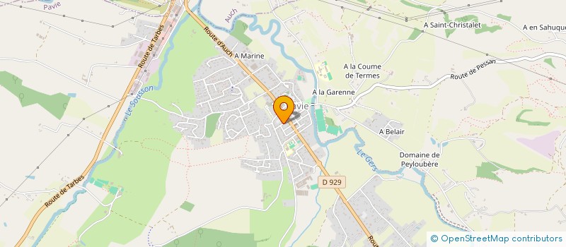 localisation de l'entreprise POIVRE ET SCENE  PAVIE