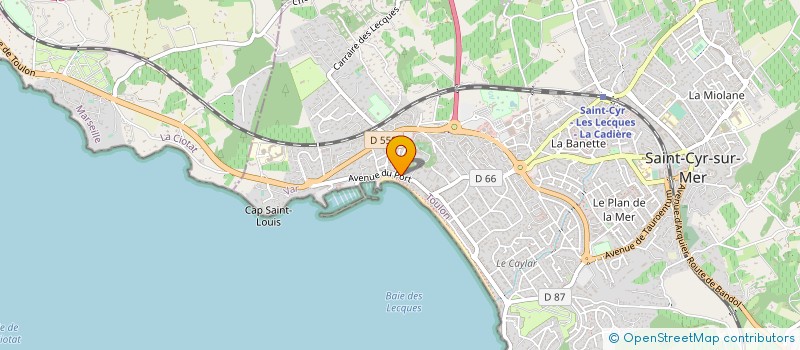localisation de l'entreprise POIVRE MENTHE à SAINT-CYR-SUR-MER