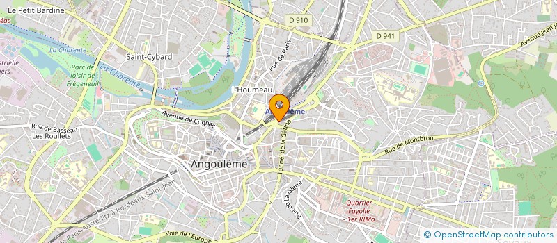 localisation de l'entreprise POIVRE VERT PRODUCTIONS à ANGOULEME