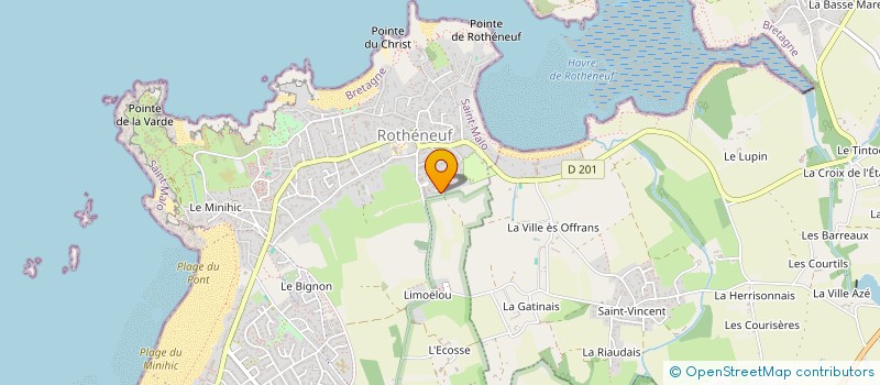 localisation de l'entreprise POIX BAUDRY LA NATIERE  SAINT-MALO
