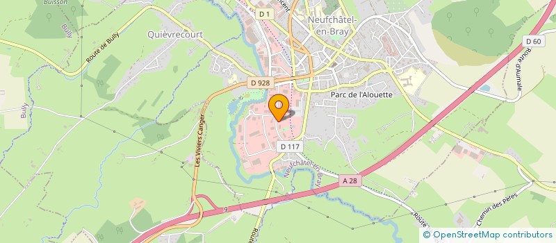 localisation de l'entreprise POIXBLANC CHARPENTES à NEUFCHATEL-EN-BRAY