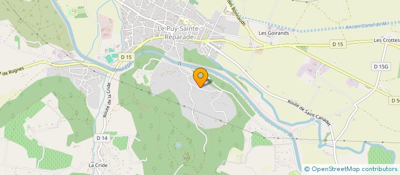 localisation de l'entreprise POIZAT  LE PUY-SAINTE-REPARADE