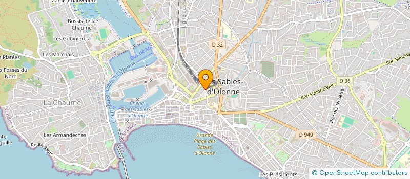 localisation de l'entreprise POJAV à LES SABLES D'OLONNE