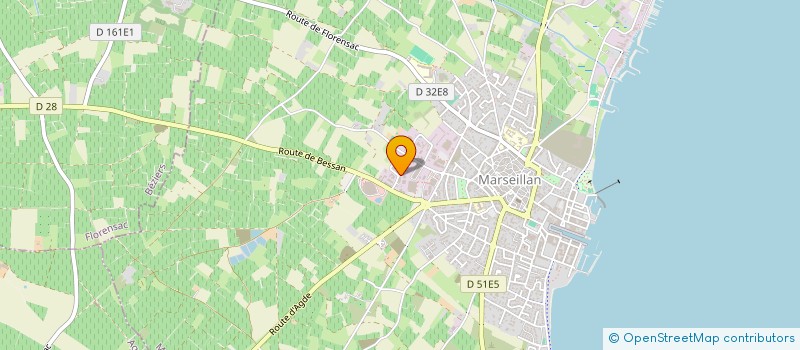 localisation de l'entreprise POJU à MARSEILLAN