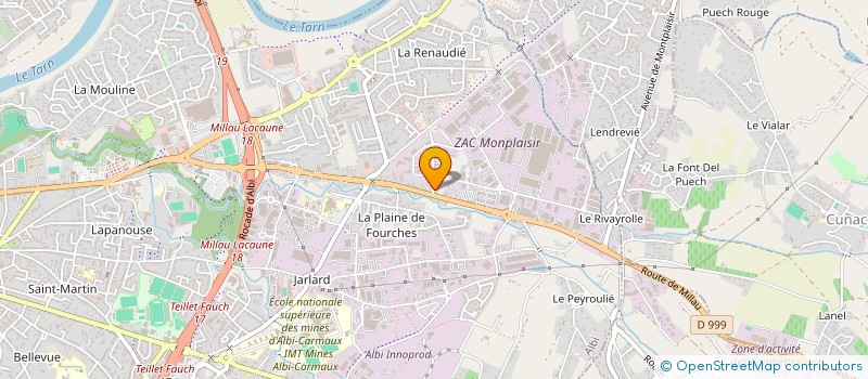 localisation de l'entreprise POK à ALBI