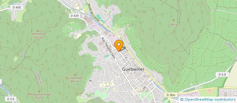 localisation de l'entreprise POK'HAWAIIAN  GUEBWILLER