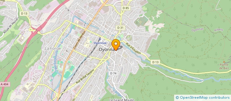 localisation de l'entreprise POKA'Z à OYONNAX