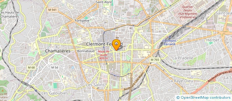 localisation de l'entreprise POKE DOME  CLERMONT-FERRAND