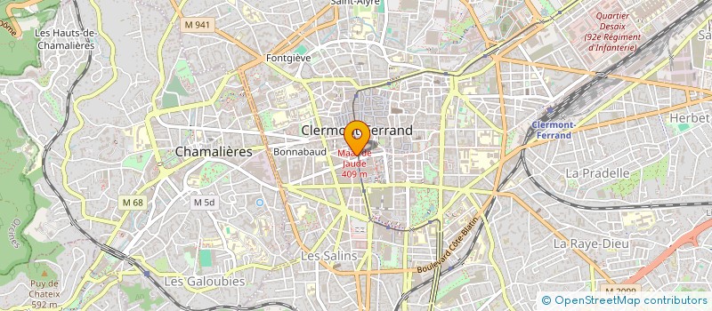 localisation de l'entreprise POKE JAUDE  CLERMONT-FERRAND