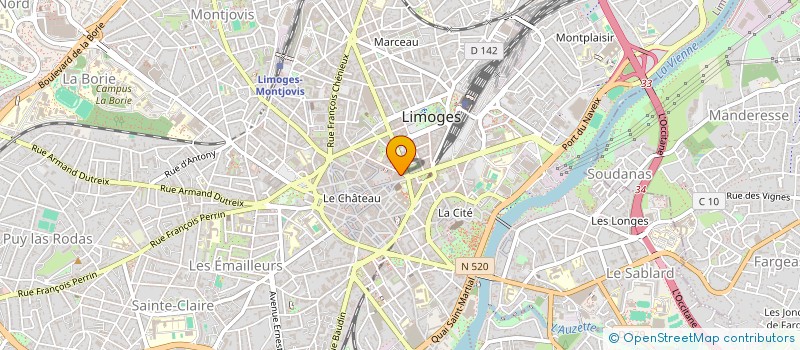 localisation de l'entreprise POKE LIMOGES à LIMOGES