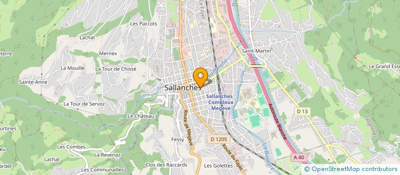 localisation de l'entreprise POKE NUEVE  SALLANCHES