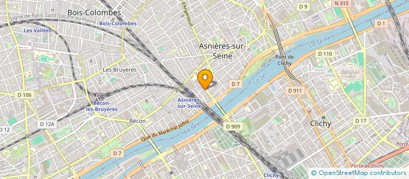 localisation de l'entreprise POKE UP à ASNIERES-SUR-SEINE