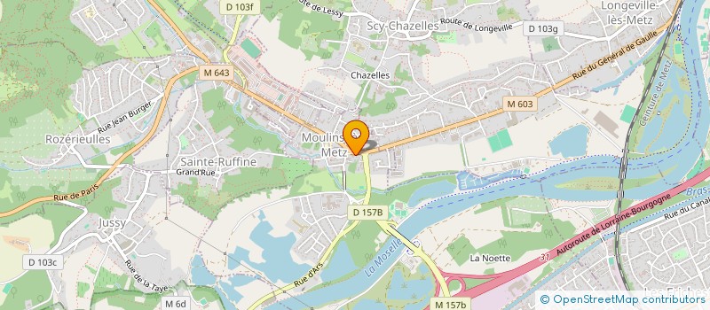 localisation de l'entreprise POKER  LESSY