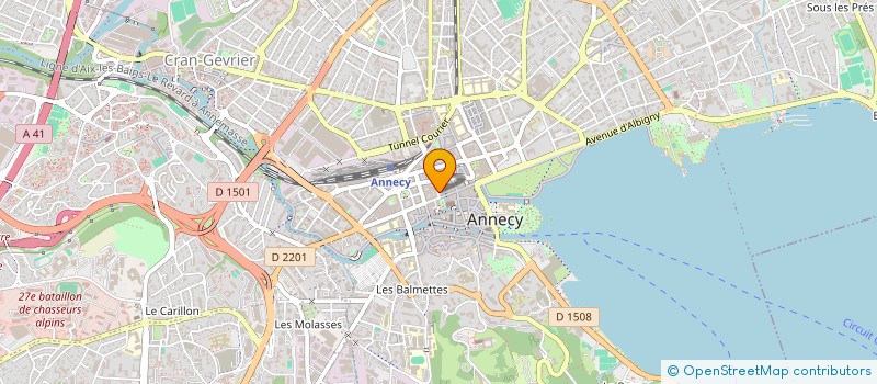 localisation de l'entreprise POKER CASINO CONSULTING à ANNECY