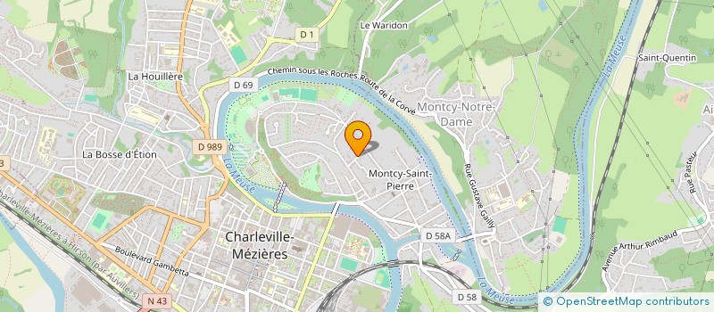 localisation de l'entreprise POKER CLUB 08  CHARLEVILLE-MEZIERES