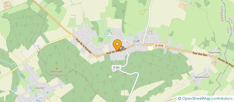 localisation de l'entreprise POKER CLUB CUTSOIS  CUTS