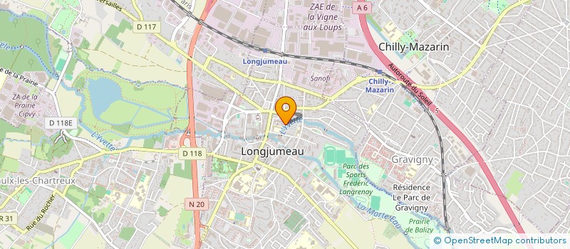 localisation de l'entreprise POKER CLUB DE LONGJUMEAU à LONGJUMEAU