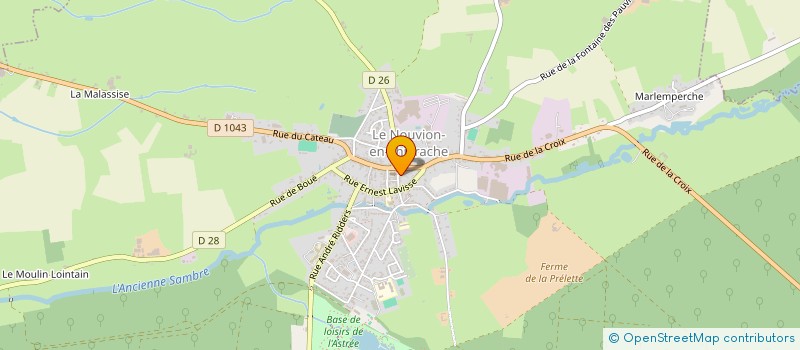 localisation de l'entreprise POKER CLUB NOUVIONAIS à LE NOUVION-EN-THIERACHE
