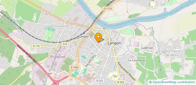 localisation de l'entreprise POKER CLUB SUD GIRONDE  LANGON