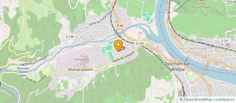 localisation de l'entreprise POKER CLUB TAIN TOURNON à TOURNON-SUR-RHONE