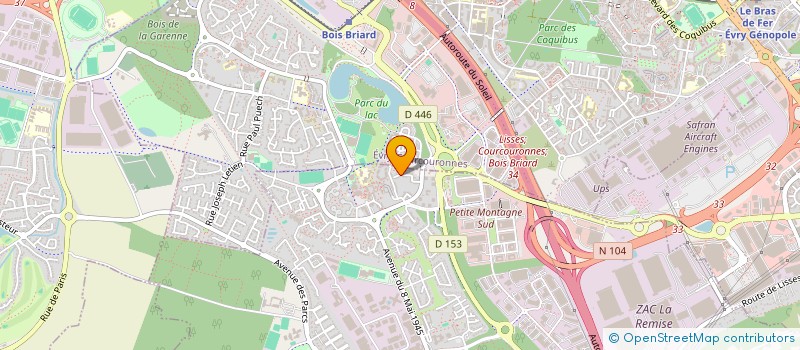 localisation de l'entreprise POKER CLUB VILLE D'ESSONNE PCVE  LISSES