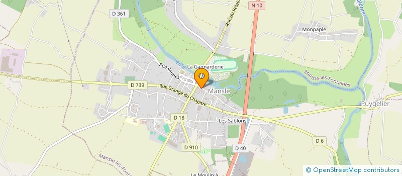 localisation de l'entreprise POKER OLYMPIQUE MANSLOIS (POM) à MANSLE-LES-FONTAINES