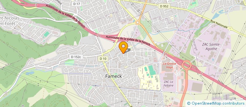 localisation de l'entreprise POKERED1  FAMECK