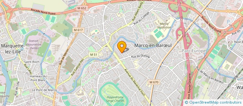 localisation de l'entreprise POKETOUMAL à MARCQ-EN-BARŒUL