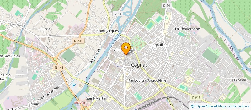 localisation de l'entreprise POKEYE à COGNAC
